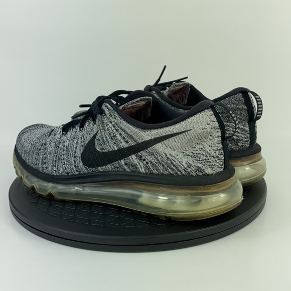 Nike Flyknit Air Max ‘Oreo’ Athletic Running Shoes 620469-105 Men’s Size 8.5 - Picture 8 of 13